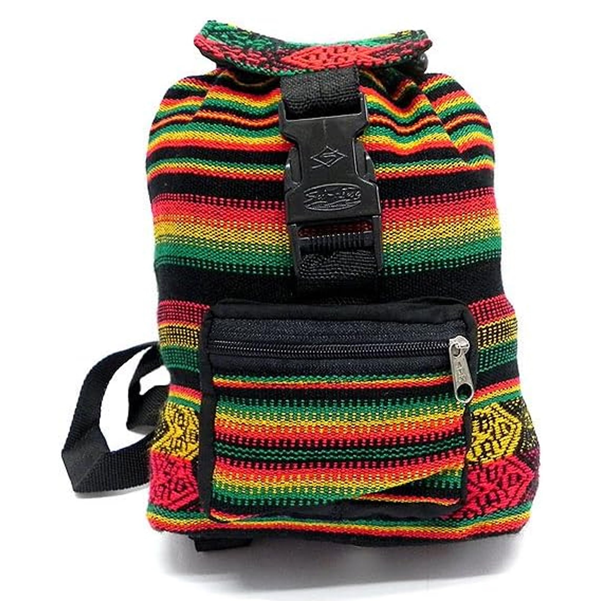 Mia Jewel Shop - Mini Backpack for Women | Peruvian Tribal Print Striped Pattern Lightweight Drawstring Backpack for Men | Daypack Backpacks |