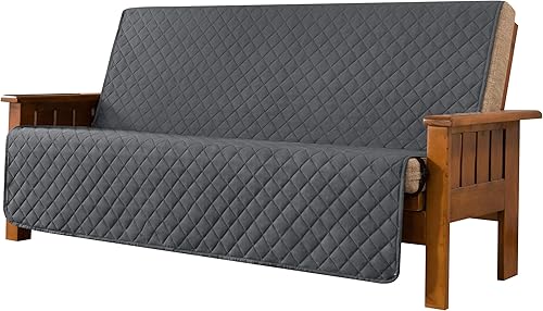 Vista 55 de Chun YI. - Funda reversible para sofá, funda para sillón, fácil de instalar, lavable, cubiertas para sala de estar. Negro