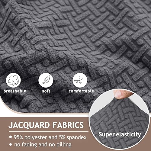 Miniatura 5 de ALIECOM Fundas de sofá modular 100% impermeables, en forma de L, elásticas, para sofá seccional, reclinable, lavable, protector para perro o