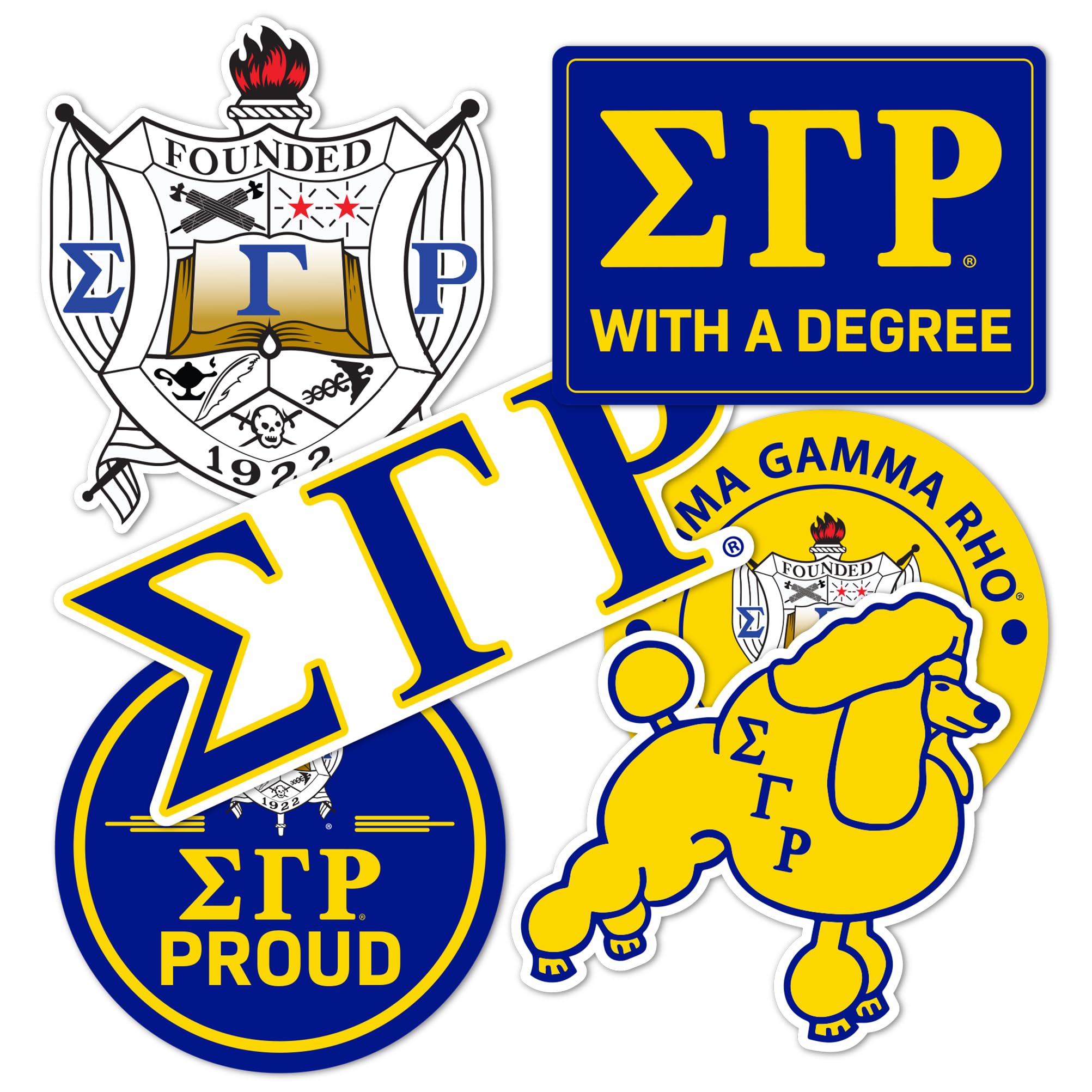 Desert Cactus Sigma Gamma Rho Sticker SGR Poodles Divine 9 D9 Multiple Size Sticker Decal Laptop Water Bottle Car (T2-11)