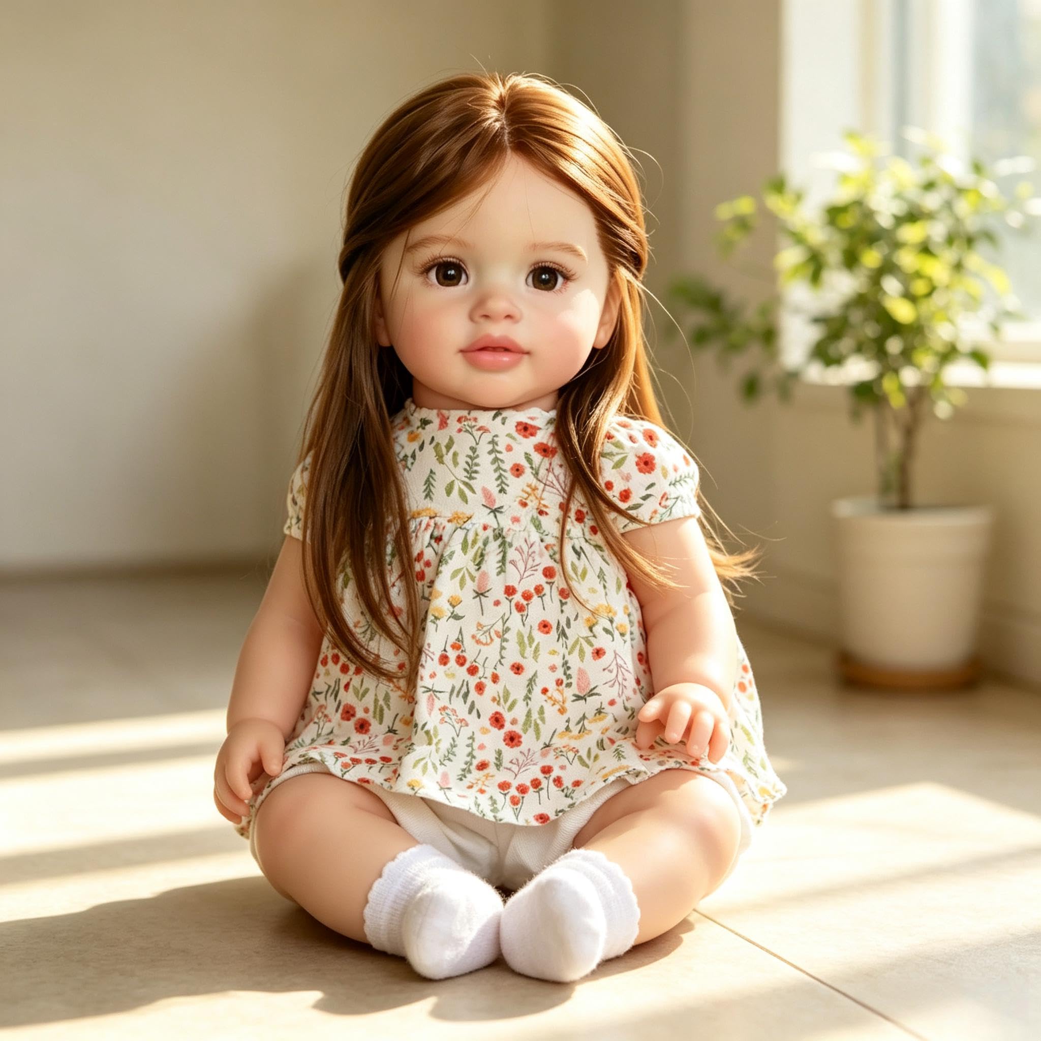 RXDOLL Realistyczne lalki Reborn Baby Dolls Girl Pippa, duży rozmiar Reborn maluch, miękka tkanina winylowa, realistyczna mała dziewczynka, która wygląda jak prawdziwe życie lalki niemowlęce z