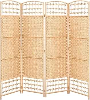 Amazon｜Fuyutu パーテーション 衝立て 4連 部屋 仕切り 屏風 間仕切り