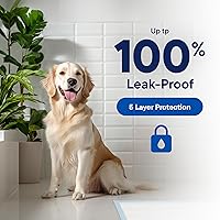 Vista 3 de Almohadillas para cachorros, almohadillas desechables para entrenamiento de mascotas, de 34" x 36" [100 unidades], para razas extragrandes, a prueba