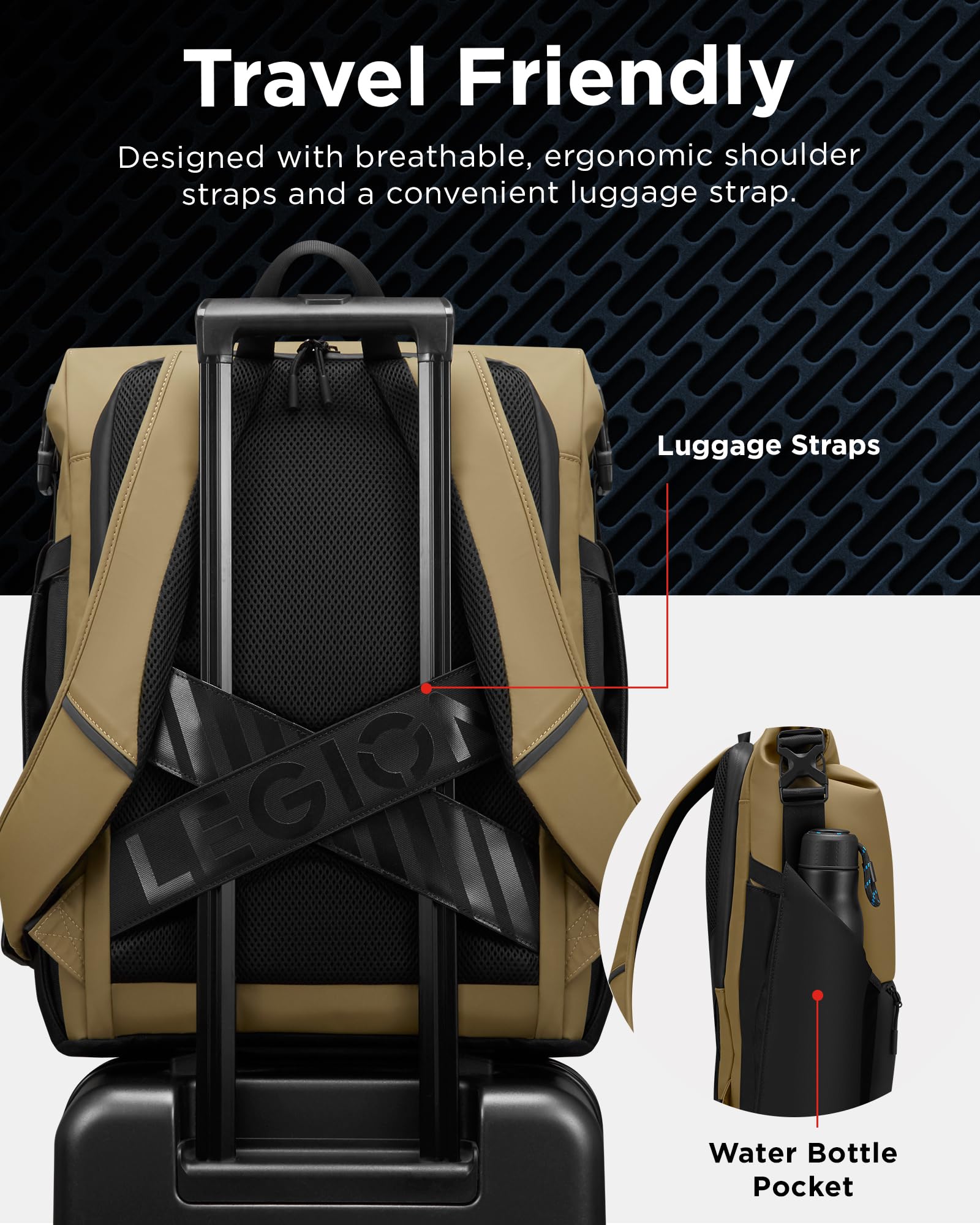 Lenovo Plecak na laptopa Legion Gaming GB500, pojemność do 25 l, pasuje do laptopów 40.6 cm, wodoodporny