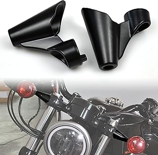 Front Turn Signal Mounts Relocation Kit for Sportster XL1200X 2010-2015, Black Motorcycle Turn Signal Indicator Relocation for Harley Sportster XL1200X 2010-2015 Accessories (2PCS)