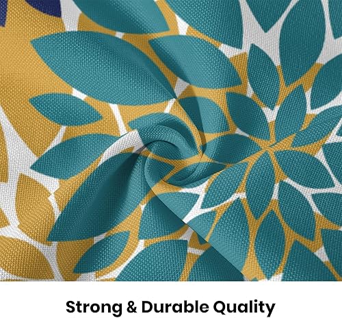 Miniatura 7 de BETGINY Fundas de almohada de 18 x 18 pulgadas, 2 unidades, modernas, geométricas, dalias, decorativas, para sofá, decoración de flores de verano,