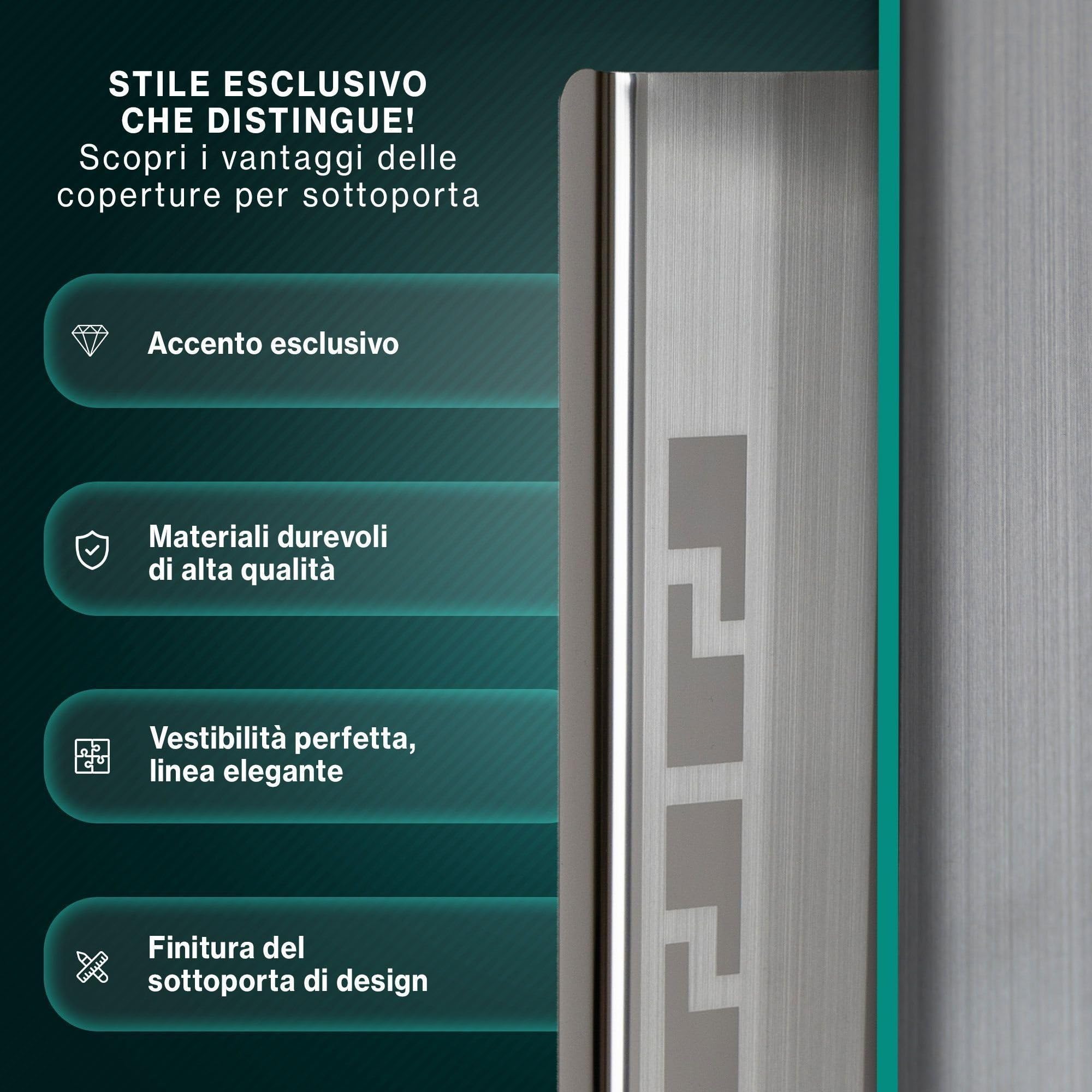 CHROMEMASTER | Battitacco in Acciaio Inox Compatibile con Mazda CX-5 II 2017-2024 | Acciaio inossidabile; Protezione Soglia Porta - Accessorio Auto Adesivo - Set da 4 pz pezzi