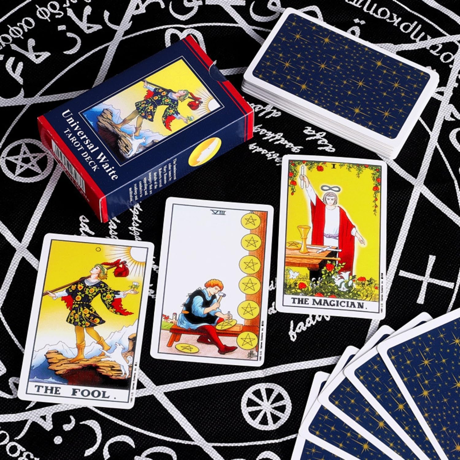 Ahamo 78 Original Tarot Cards Deck with Meanings - Classic Tarot