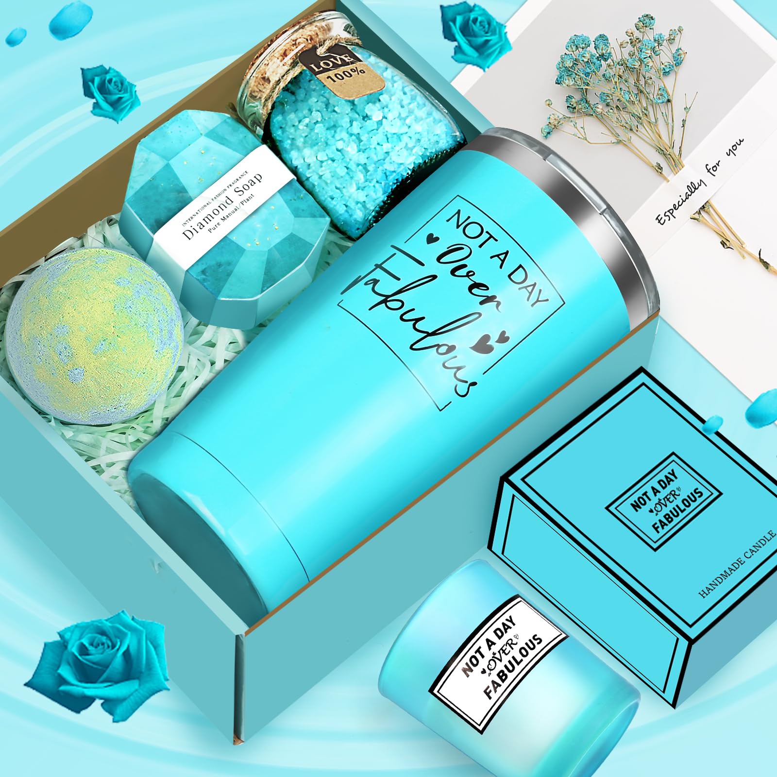 Gifts for Women, Birthday Gifts for Women, Relaxing Spa Gift Basket Set, Unique Gift Ideas for Anniversary, Valentine's Day, Christmas, Mother's Day, Gift Box For Her Mom Sister Girlfriend