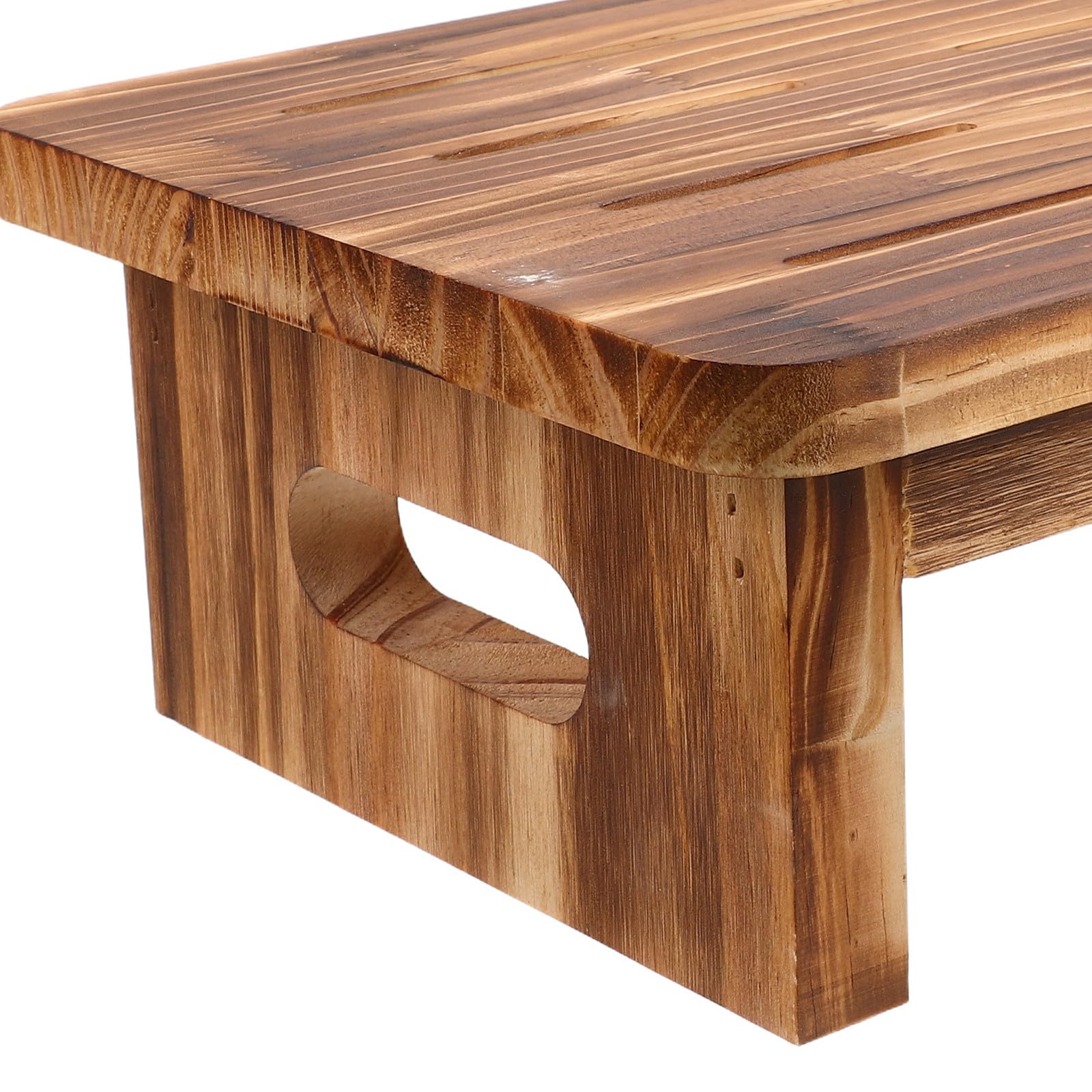 INOOMP Taburete Madera Marrón, Rectangular, para Baños y Dormitorios