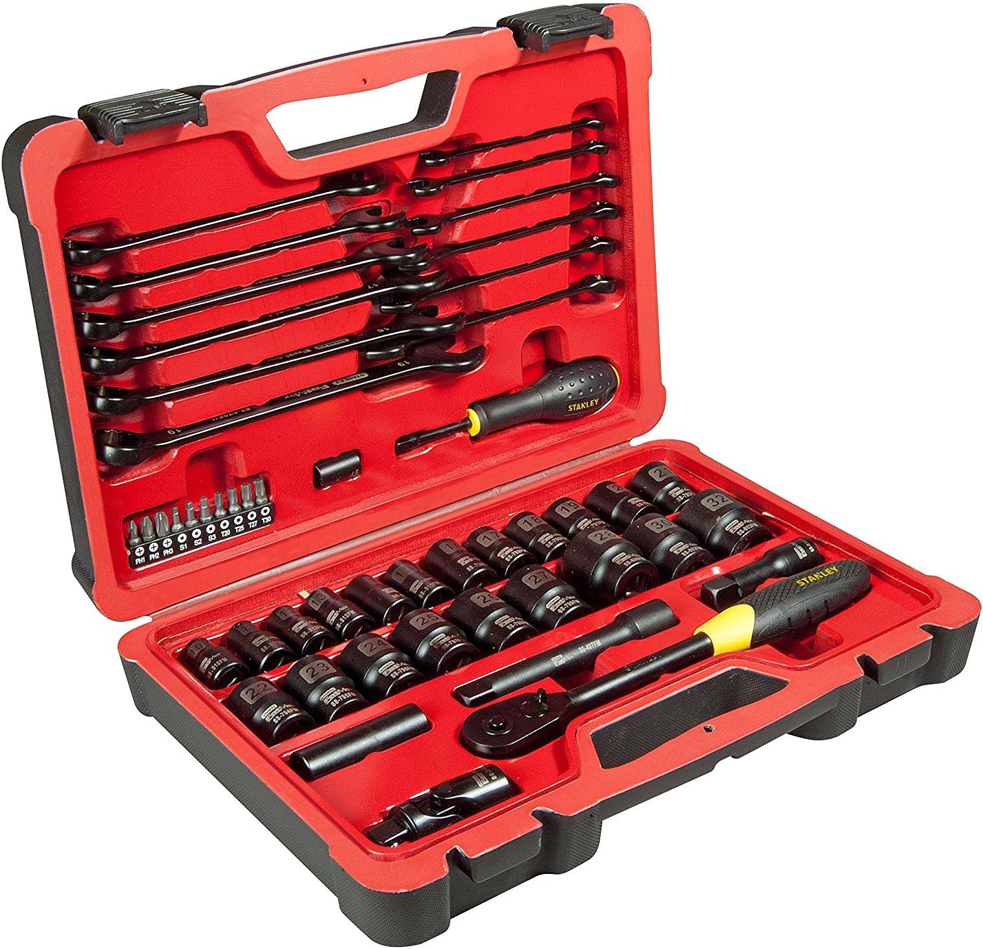 Stanley FMHT0-73922 Socket FM Wrench Set, Silver, 1/2-Inch, Set of 50 Piece