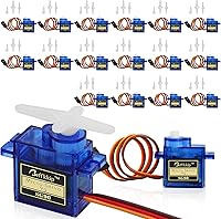 Vista 10 de 10 unidades de micro servos SG90 de 0.317 oz para control remoto de robot, helicóptero, avión, auto, barco