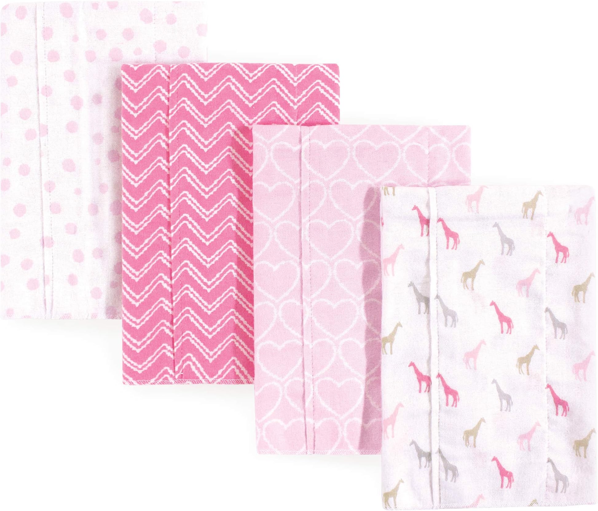 Unisex Baby Cotton Flannel Burp Cloths, Giraffe, One Size