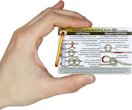 ReferenceReady Outdoor Knot Cards: 22 Knots Camping, Backpacking, Scouts