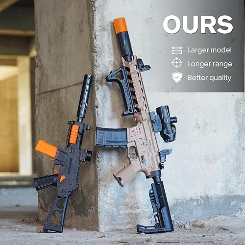 Miniatura 4 de Cuerpo automático de nailon, pistola eléctrica de espuma de 170 FPS, capacidad de disparo al aire libre, edad 18 + (ARlight-15)