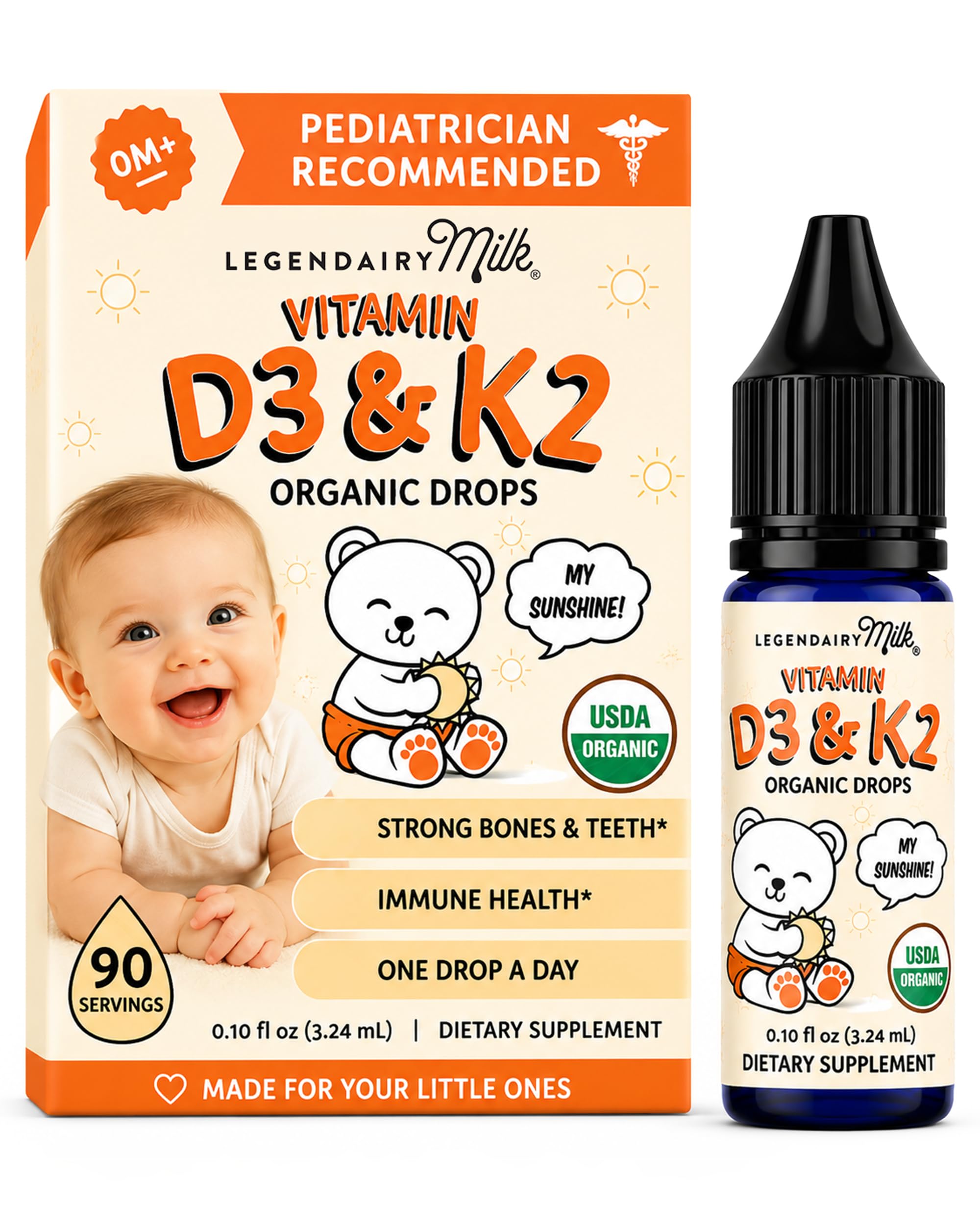 Legendairy Milk Vitamin D3 K2 Drops