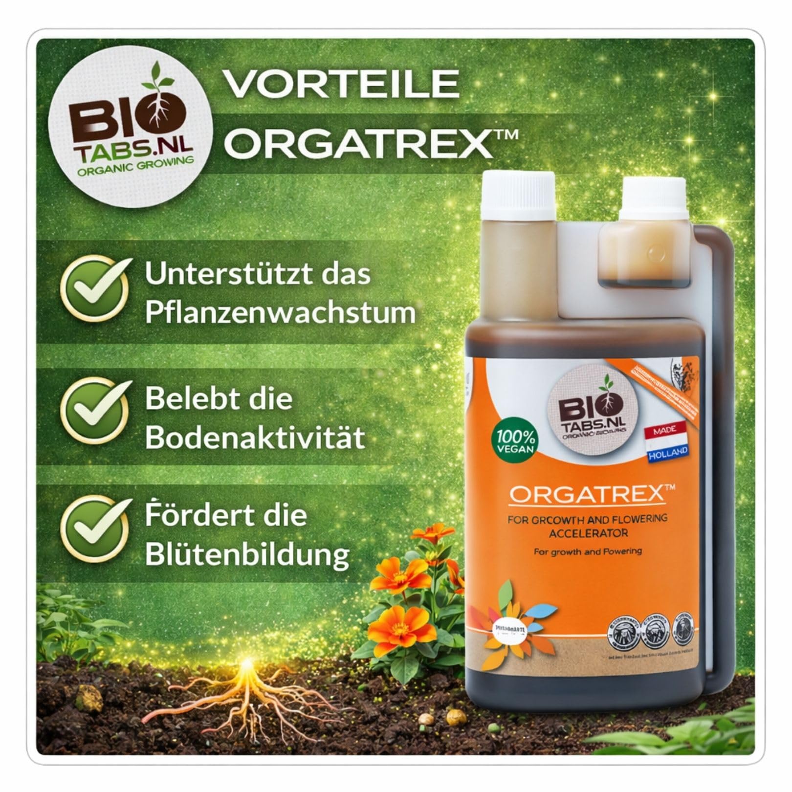 Weedness BioTabs Normal Starterpack - Naturdünger Grow Flüssig Bio Orchideen Bonsai Organische Dünger Set Kit
