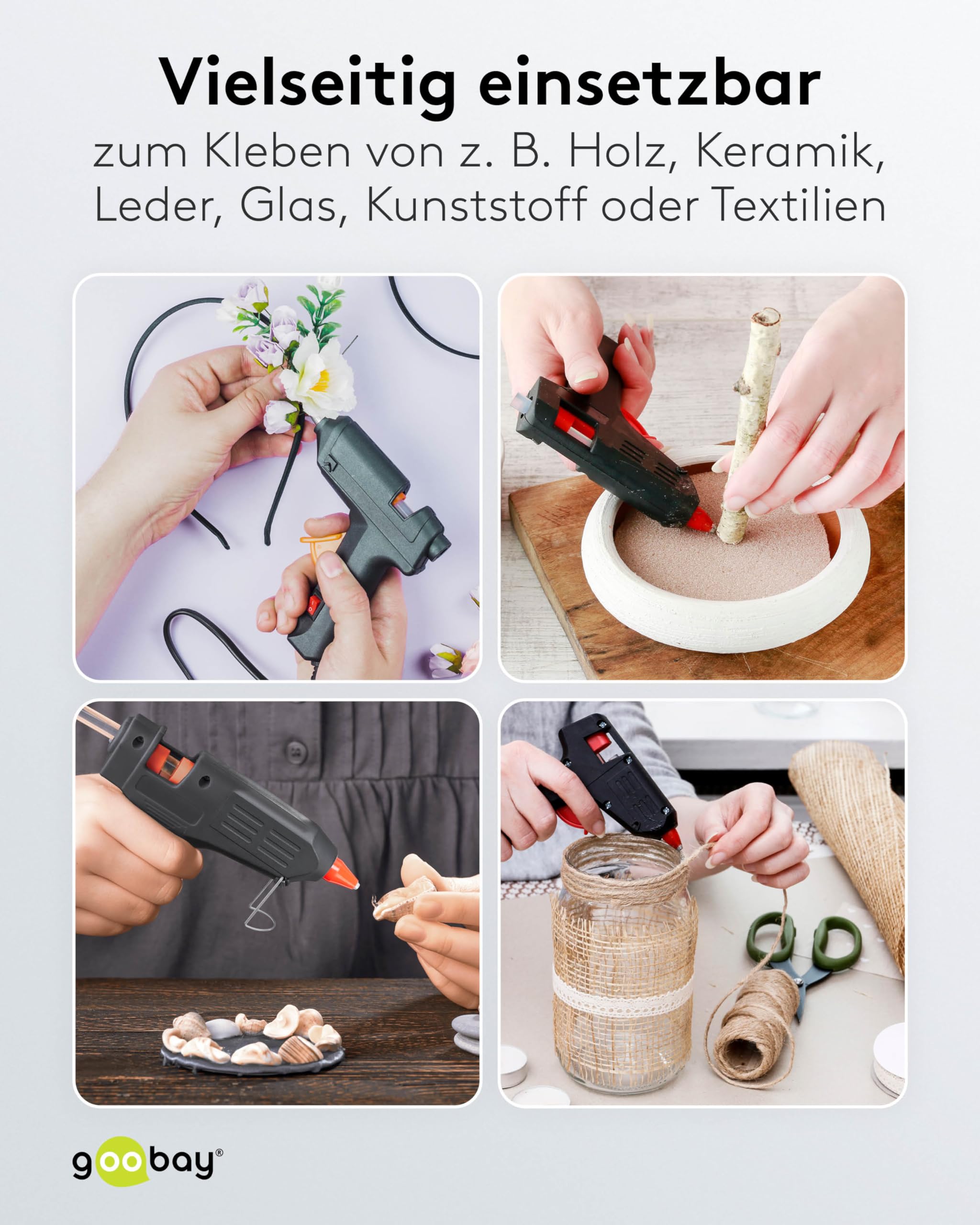 NXPZ Heißklebepistole 20W Mini - Mit 40 Klebestiften Für DIY & Reparaturen