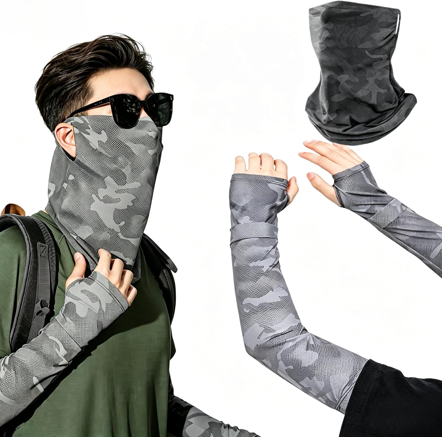 Ice Silk Sun Protection Arm Sleeves (Loose Fit)