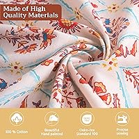 Vista 3 de Maison d' Hermine Table Cloth Square Table 100% Cotton 54 x 54 Inches Fall Tablecloth Reusable Everyday Use for Thanksgiving Christmas Decorations