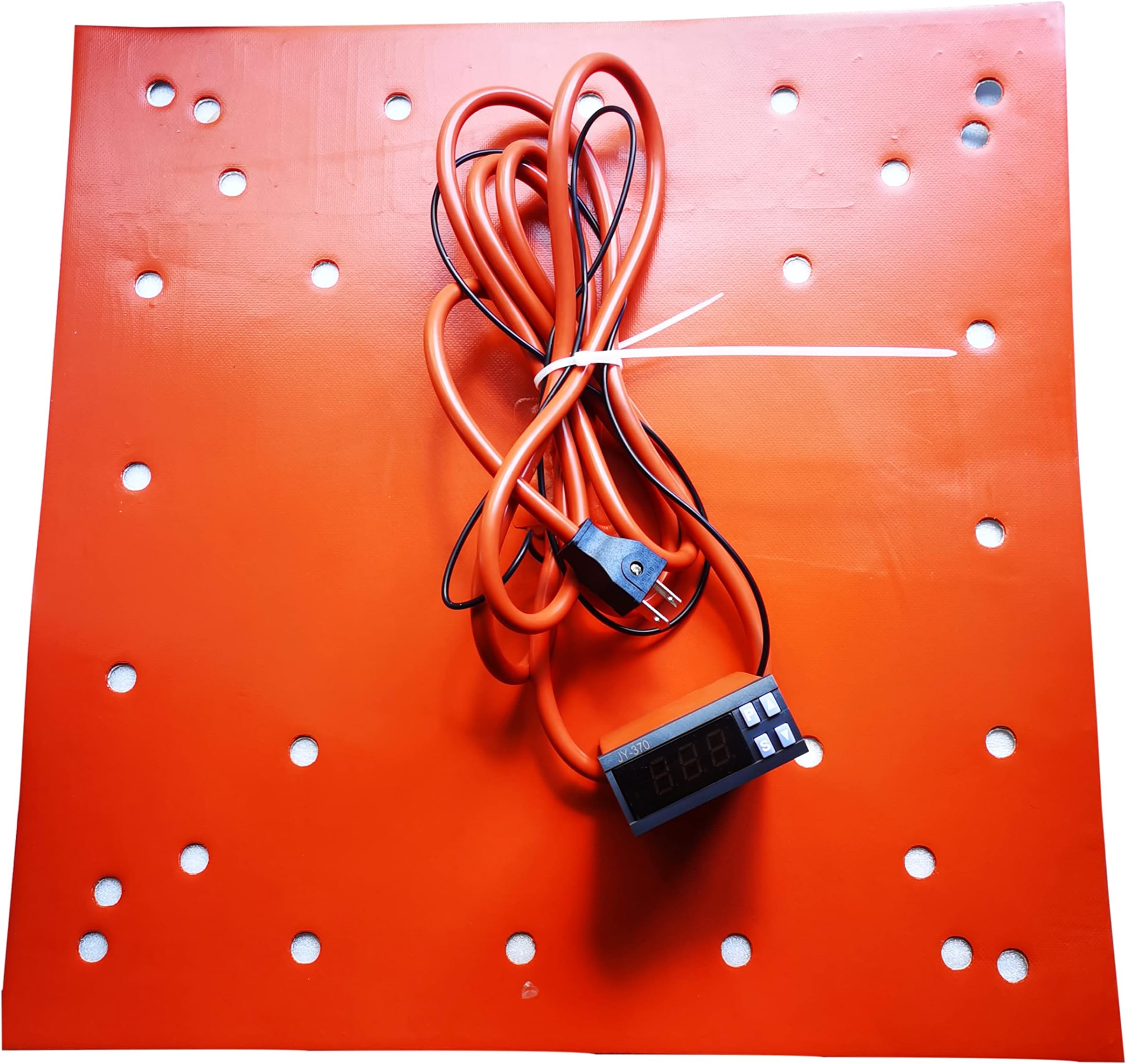 Silicone Heater Pad Heater Bed Size 510x510mm for CR-10S5 CR10S-5 3D Printer with Digital Temperature Controller Fast Heating Up to 100°C Within 10 Minutes（110V Only）