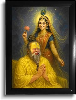 MODERN GALLERY MART Premanand Ji Maharaj Photo Frame - A4 Size (8.3 x 11.7 inch) - Spiritual & Religious Wall Frame for Home Temple, Office, and Gift Purposes (PREMANAND JI_8)-picture-18