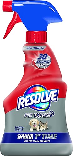 Resolve Removedor de manchas y manchas de alfombras para mascotas, limpiador de alfombras de 16 onzas (paquete de 2)