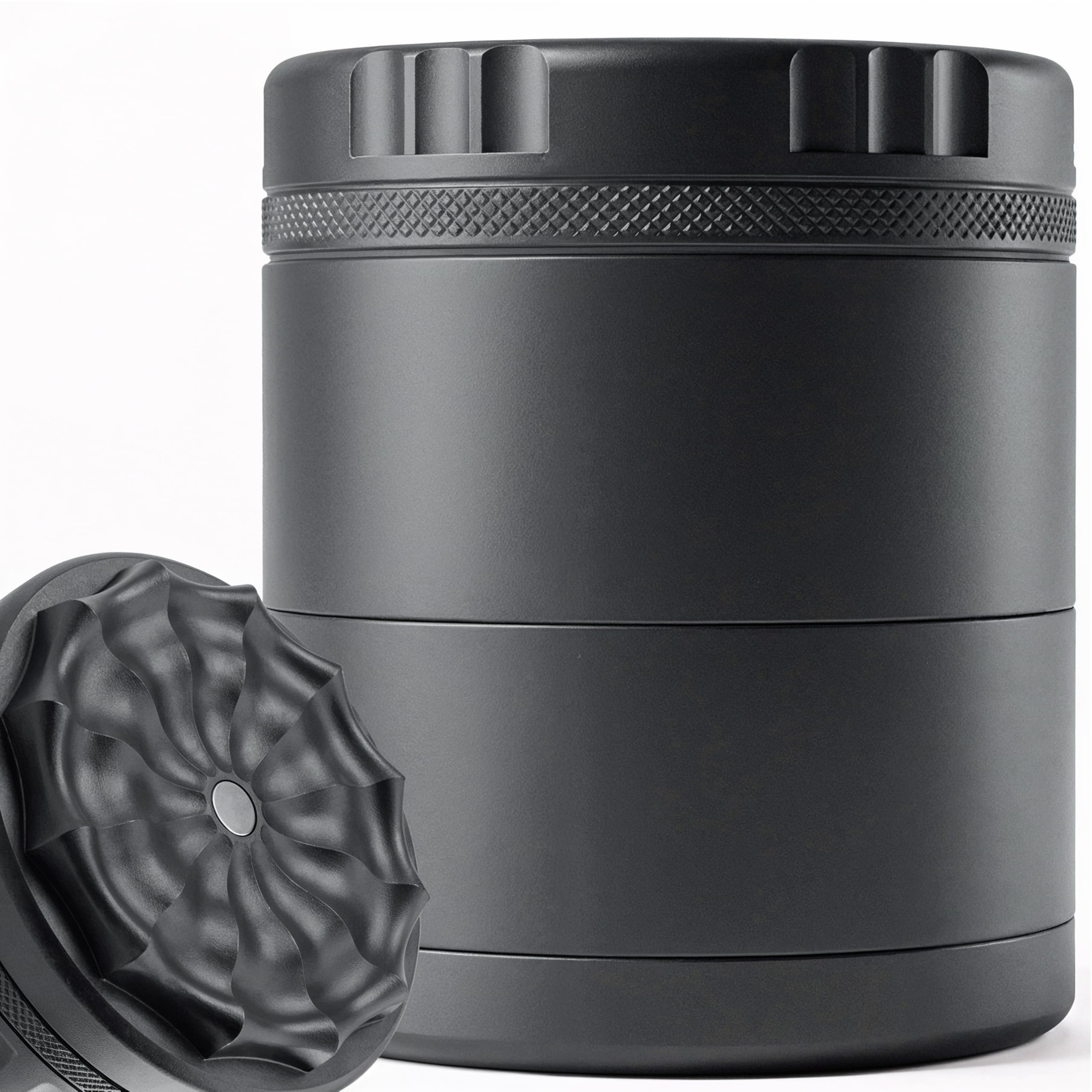 Viberium Toothless Grinder 2.4 Inch - Metal Grinder, Herb Grinders, Crusher
