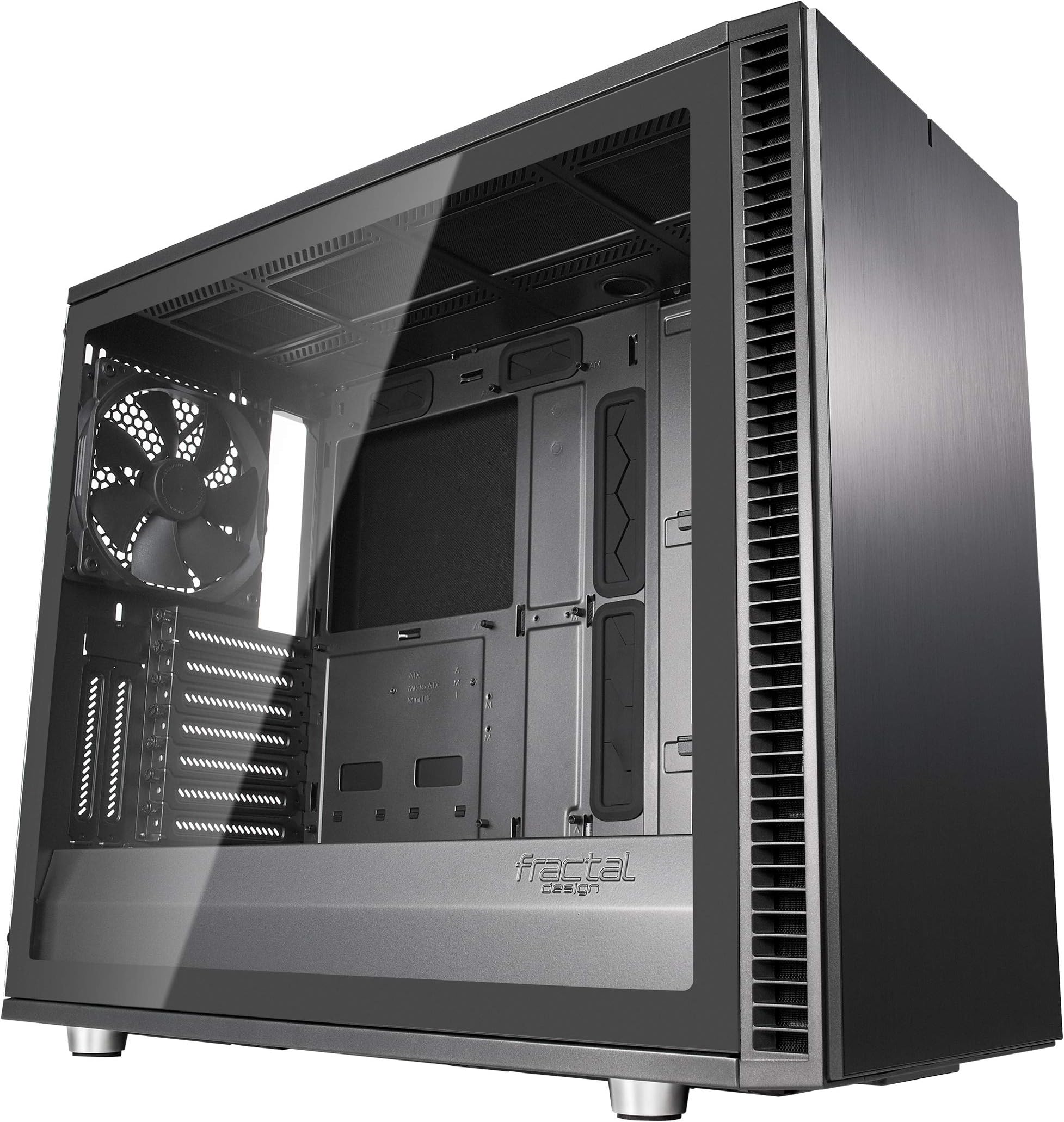 Fractal Design Define S2 - Mid Tower Computer Case - High Airflow and Silent - PSU Shroud - Modular Interior - Water-Cooling Ready - USB Type C - Light Tint Tempered Glass Side Panel - Gunmetal TG