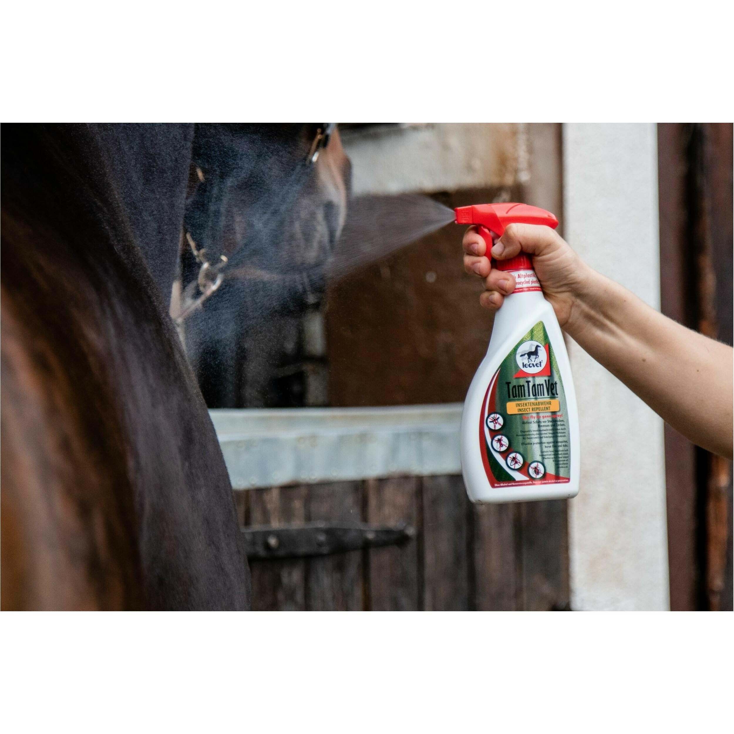 RL24 leovet - Tam Tam Vet | Insektenschutz mit Langer Wirkdauer | Bremsenspray für Pferde | Schutz vor Mücken, Bremsen & Zecken | Mückenspray für Pferde | 2 x 550 ml Sprühflasche (2er Set)
