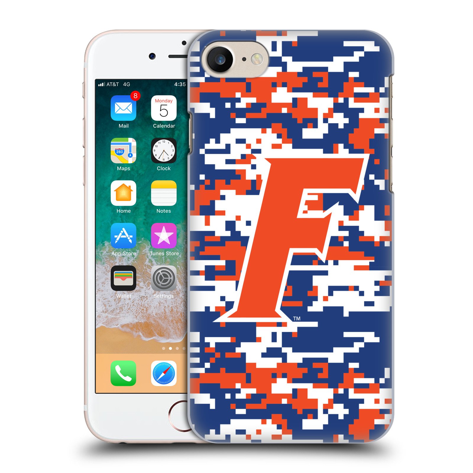 Head Case Designs Officially Licensed University of Florida UF Digital Camouflage Hard Back Case Compatible with Apple iPhone 7/8 / SE 2020 & 2022