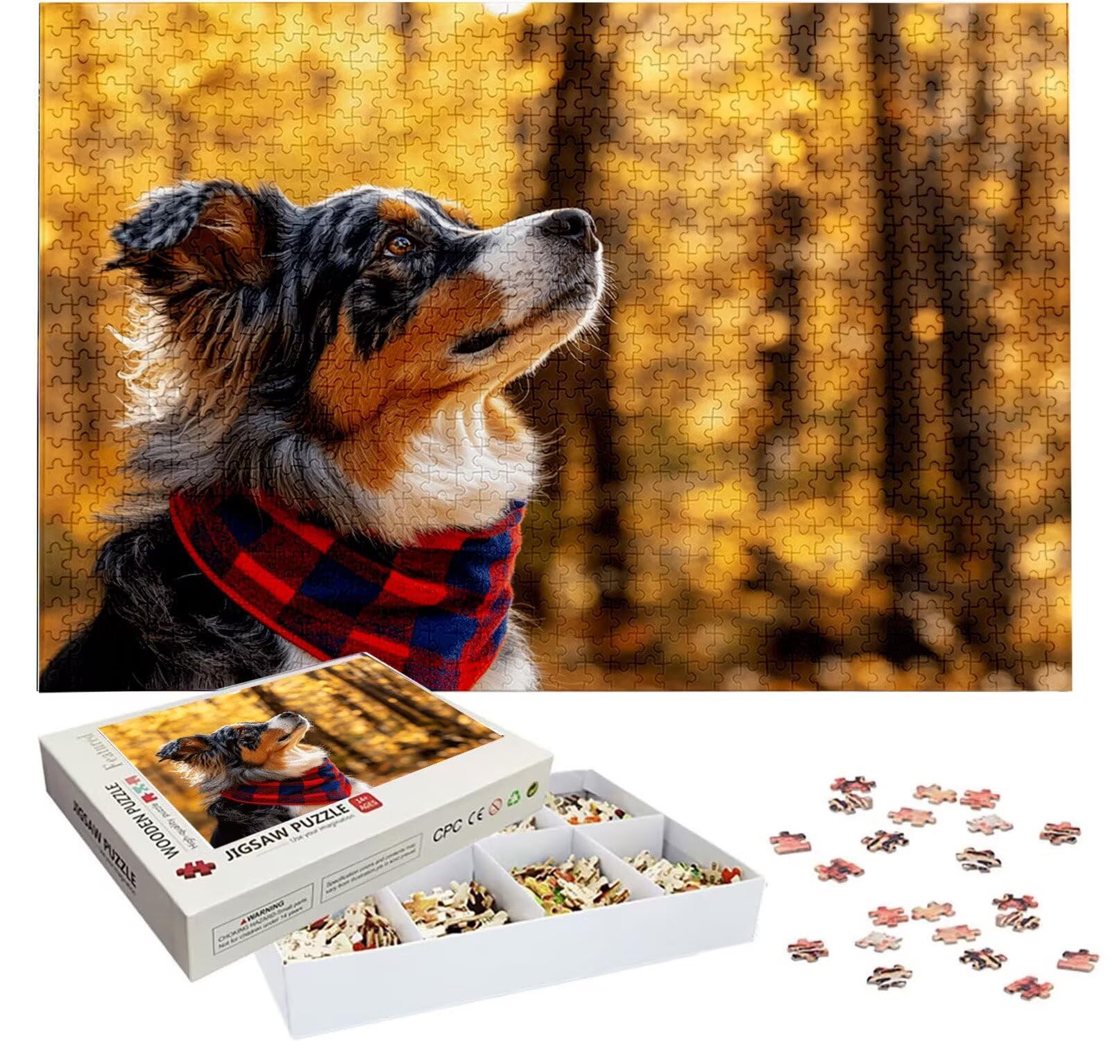 Puzzle Personalizado con Foto, Personalizada Rompecabezas Personalizado Diseña tu Logo Foto o Texto, Personalizado Navidad Halloween San Valentín Parejas Niños Familia Amigos h-2685