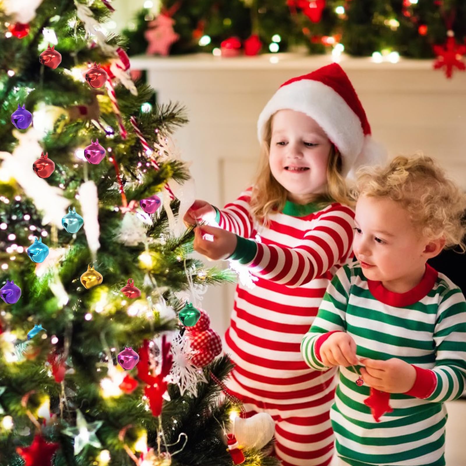 Grelots 22mm œillet Lot De 24 Cloches Métal Colorées Avec Œillet 22mm - Grelots Pour Artisanat, Bijoux, Animaux Campanelle Natalizie Disney