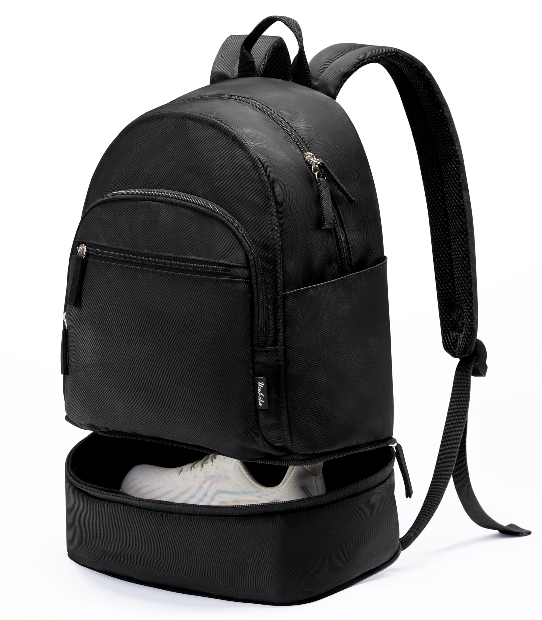 UselikeGym Backpack for Women Small Gym bag with Expandable Shoe Compartment Water Resistant Sports Backpack 26L