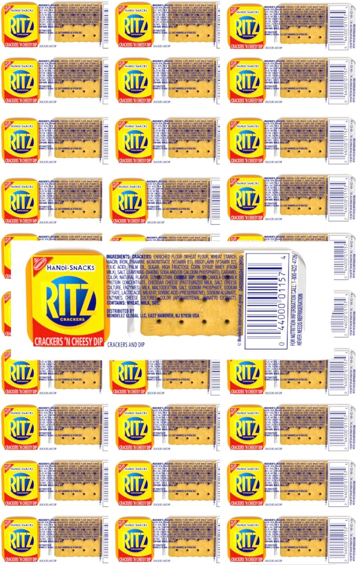 RITZ Handi-Snacks Crackers and Cheese Dip Snack Packs, 0.95 oz Packs (30 Count)