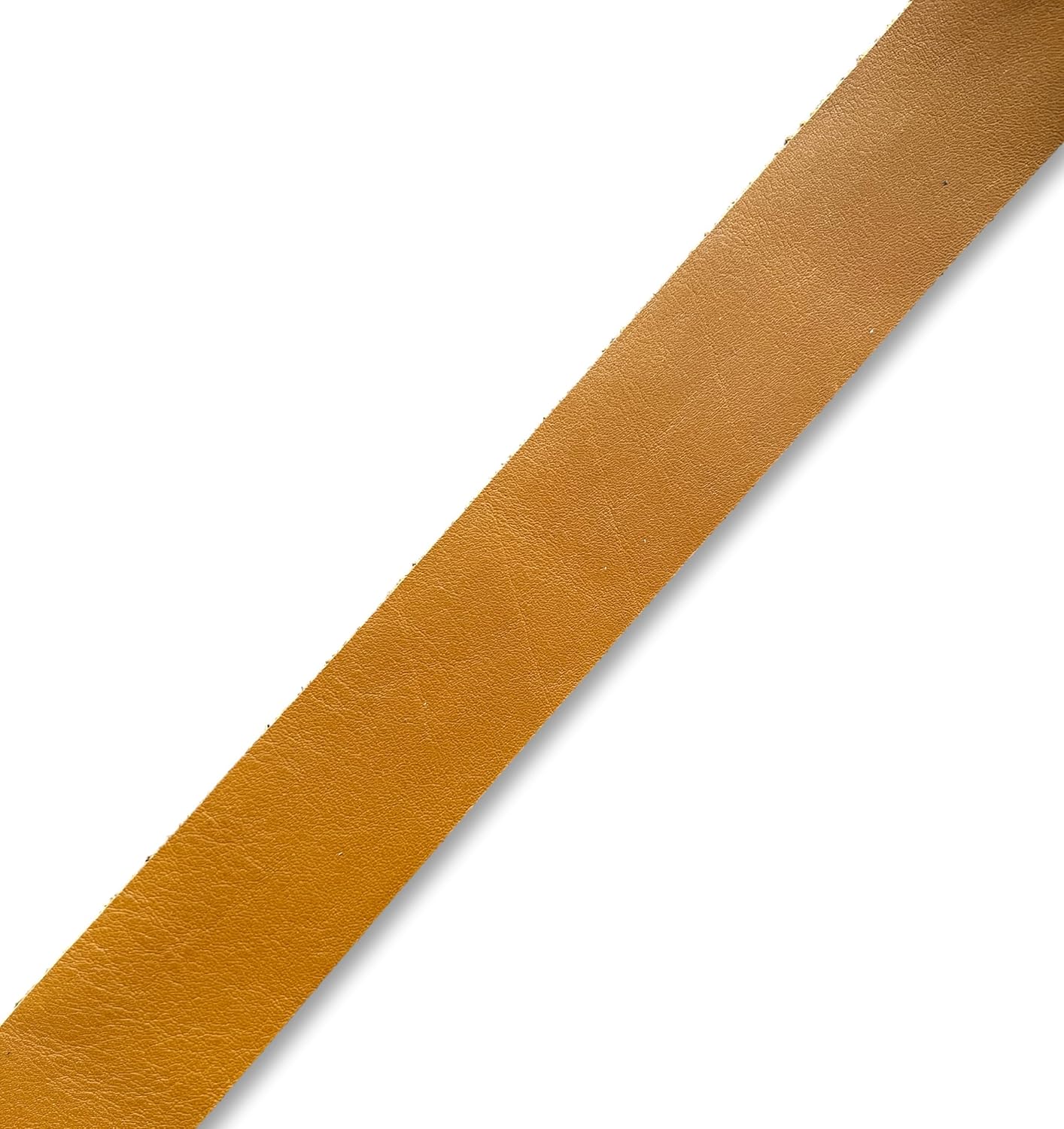 Genuine Cow Leather Strap by The Foot - Premium Material for Crafting, DIY, and Leatherworking - Durable & Versatile Pre-Cut Leather Strips for Handmade Goods and Belts (1.5 in Wide) (3 FT Cognac)