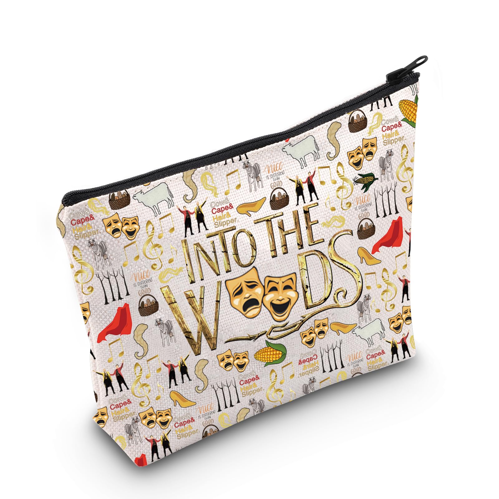 WCGXKO Theatre Musical Fans Gift Musical Lover Cosmetic Zipper Pouch