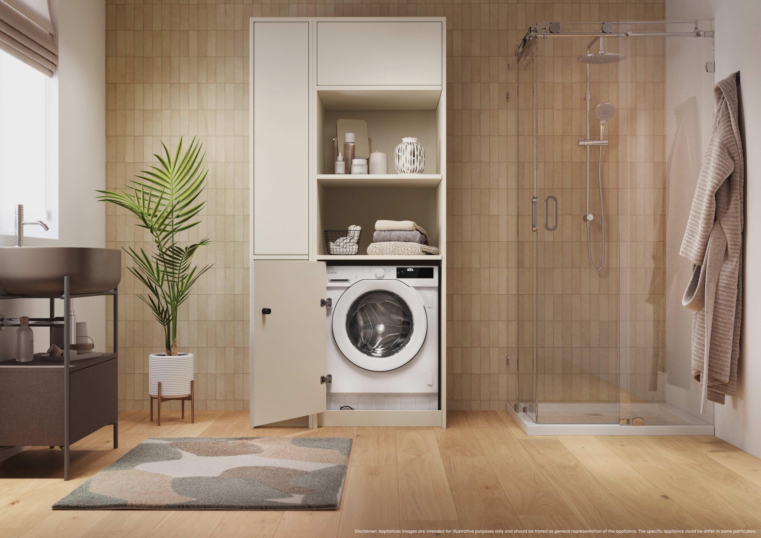 BC4S495M4D8-S - Lavasciuga da Incasso 9+5 Kg 1400 giri Wi-Fi Classe energetica D Profondità 53 cm
