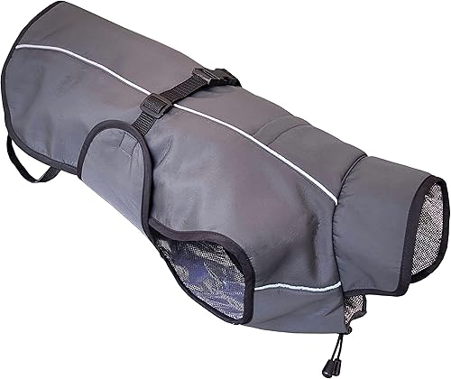 LUCOLOVE Abrigo de invierno para perro, chaleco impermeable con aislamiento térmico, chaqueta de nieve, ajuste rápido, cálido y acogedor para clima