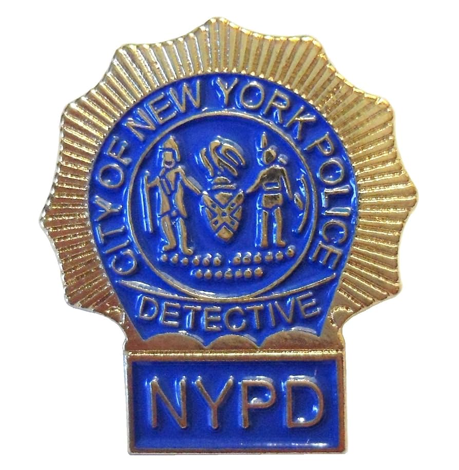 NYPD New York Police Detective USA American Metal Enamel