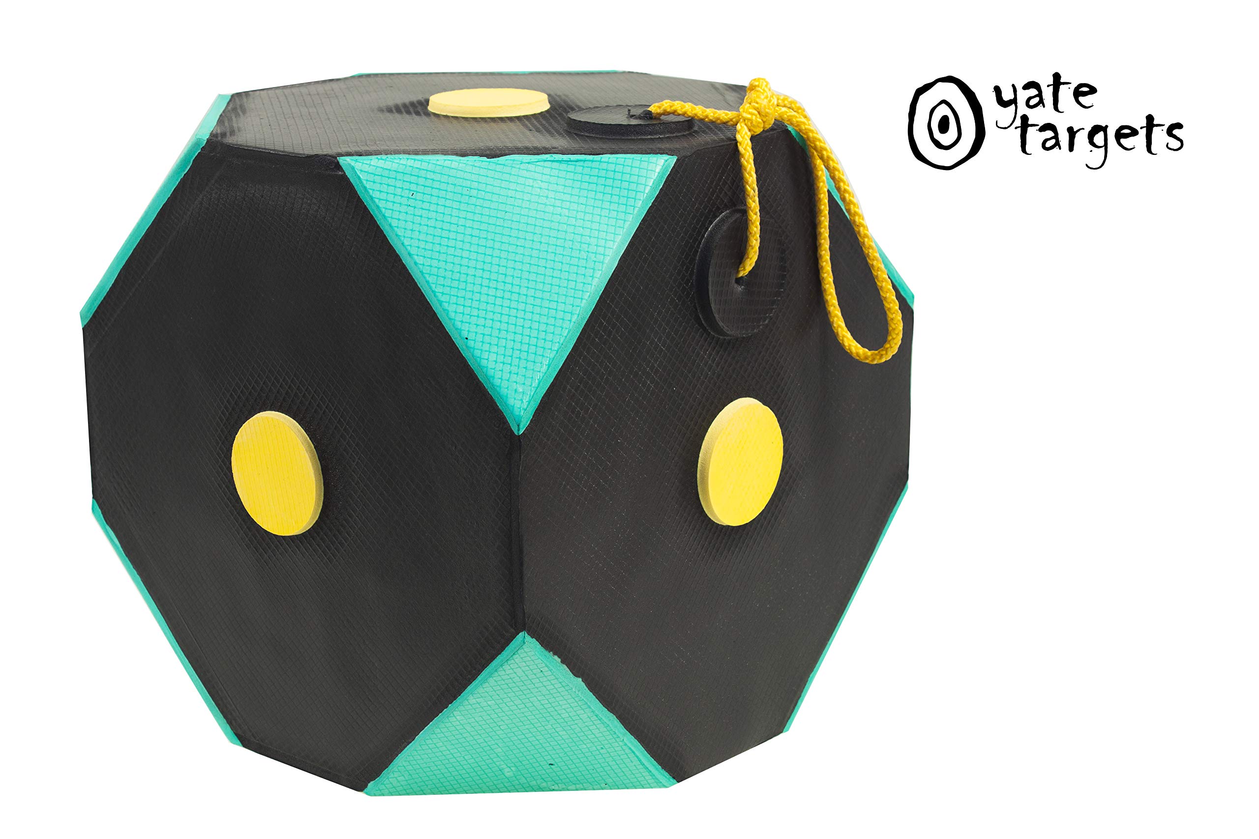 Yate Würfel Polimix Zielscheibe für Bogenschießen Schwarz-Grün 29x29 cm