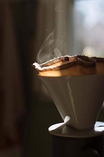 Miniatura 7 de CoffeeSock 'The Original' - Filtros de café reutilizables 100% algodón orgánico, paquete de 2 filtros de cono #2, filtro de café de tela para