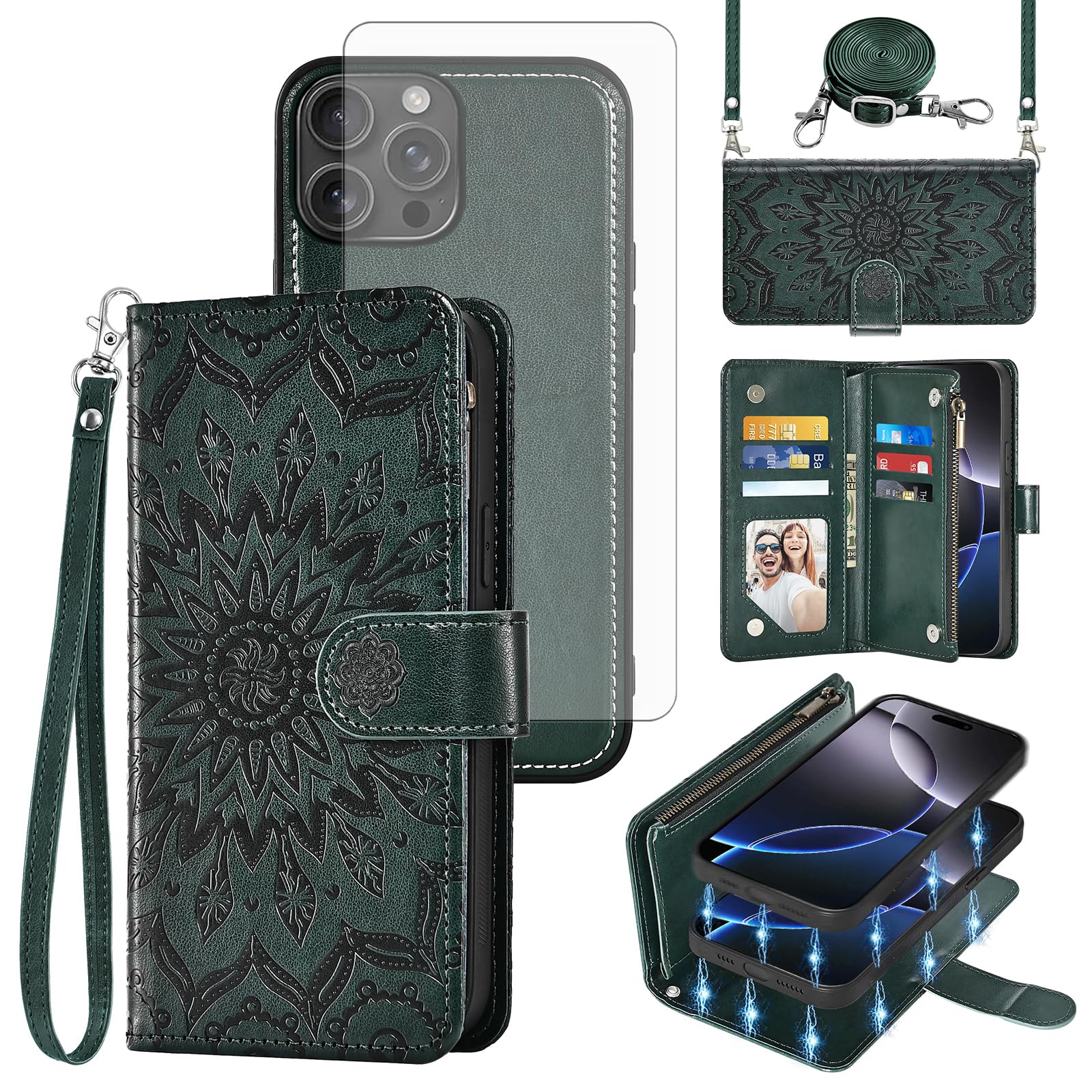 Coque iPhone 16 Pro Max avec protecteur d'écran intégré pour éviter les rayures - 8