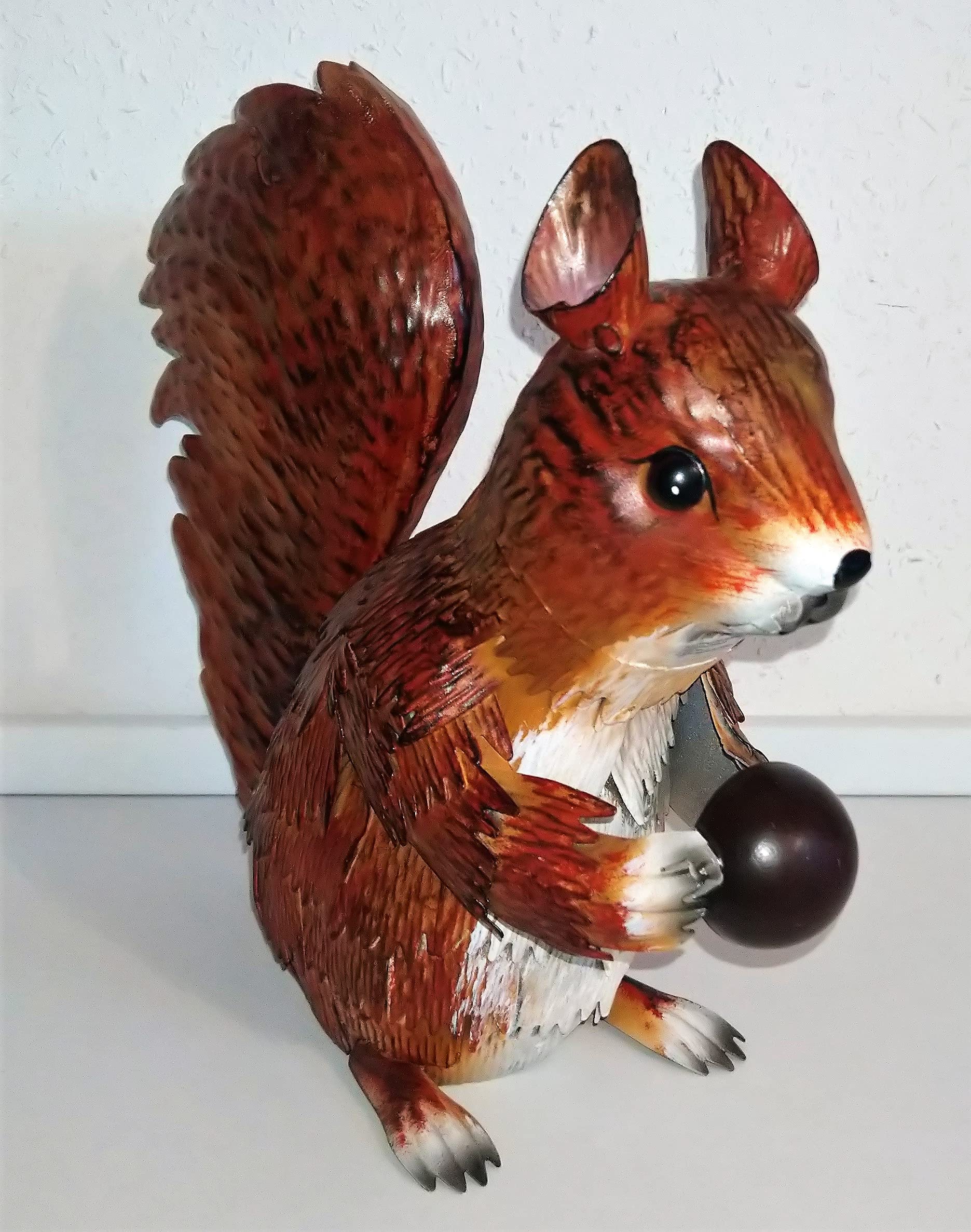 Rofu Squirrel / Figure / Decoration / Metal / Sheet Metal / Height Approx. 26 cm Action / Kik