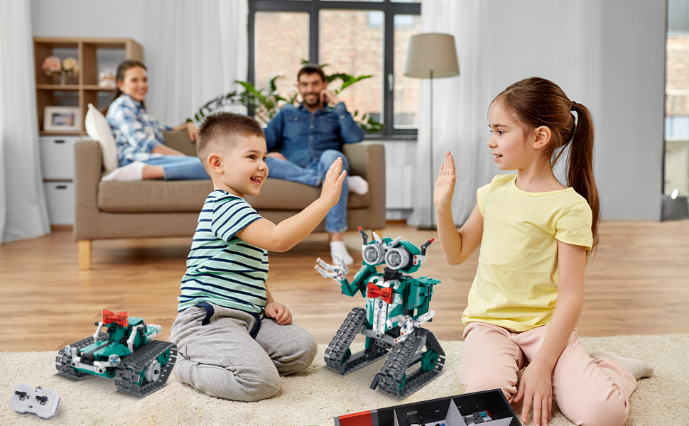 3in1 コントローラー ＆ APP  操作 Robot Buildingキット Programmable STEM Educational 3 in 1 APP or Remote Control