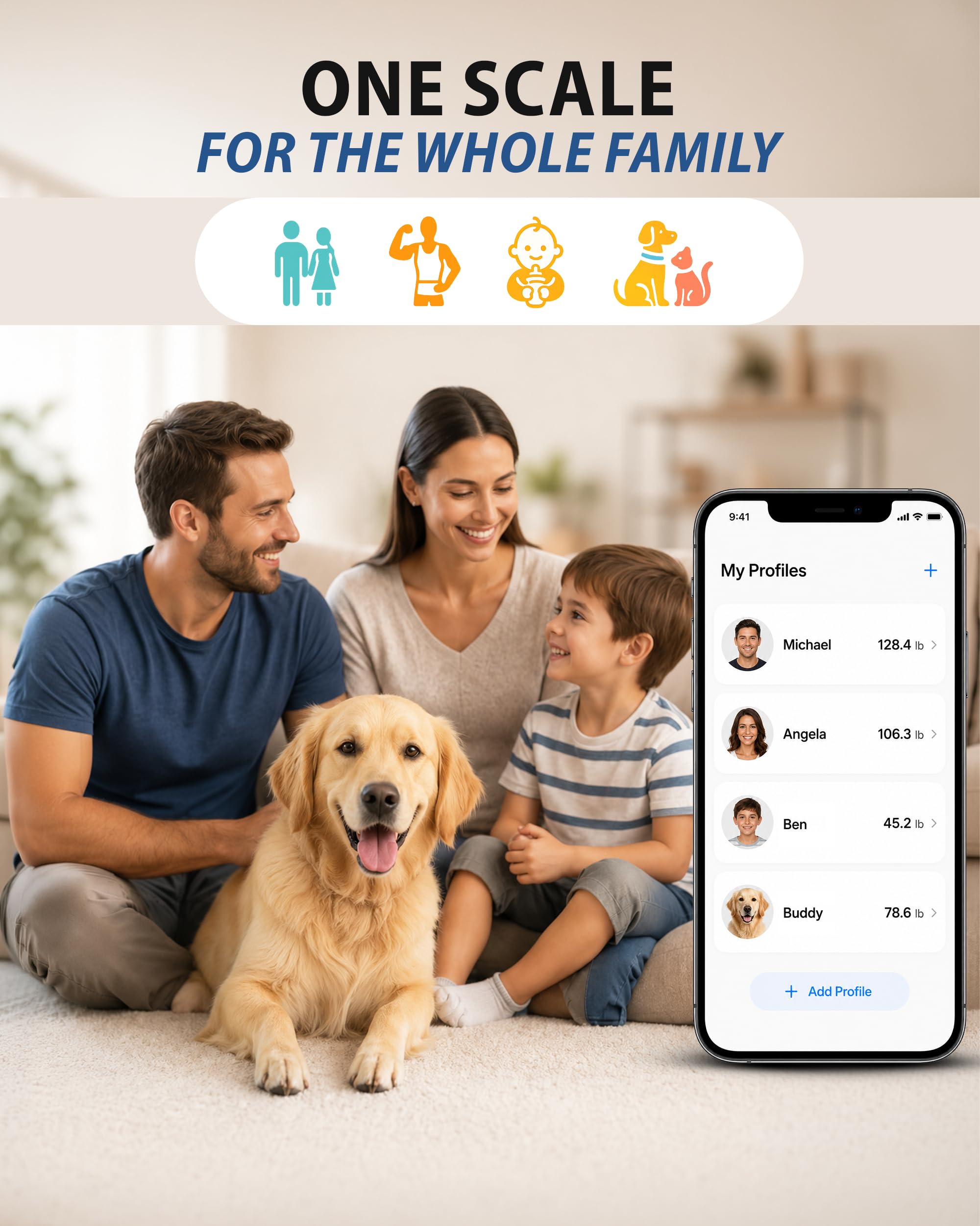 Homerz Báscula de composición corporal con 57 métricas, báscula digital de grasa corporal con IMC, seguimiento de masa muscular y frecuencia cardíaca, báscula inteligente Bluetooth de 8 electrodos