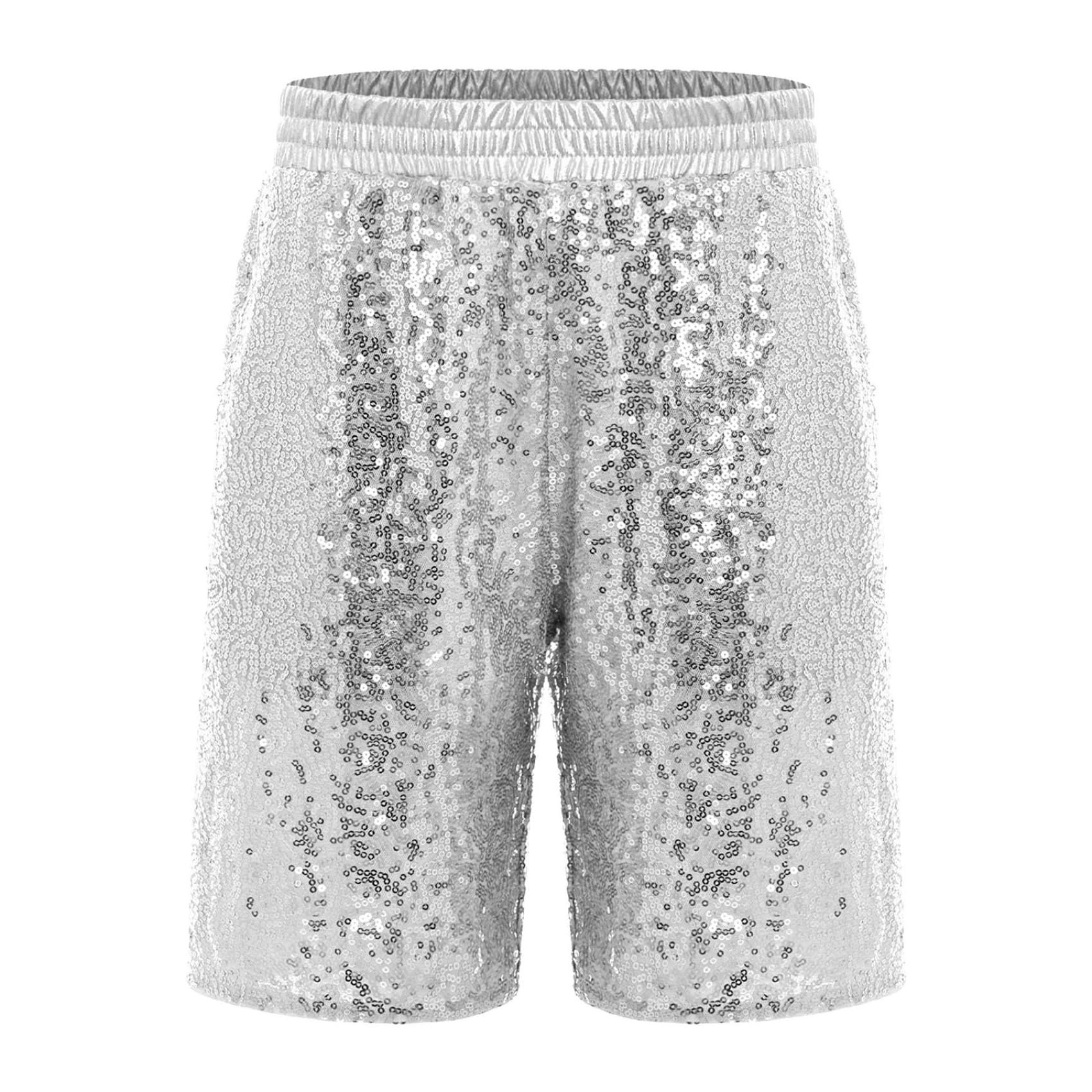 Jungen Mädchen Jazz Tanz Bottoms Sequins Tumbling Shorts Gymnastik Booty Boy Cut Cheerleading Hotpants