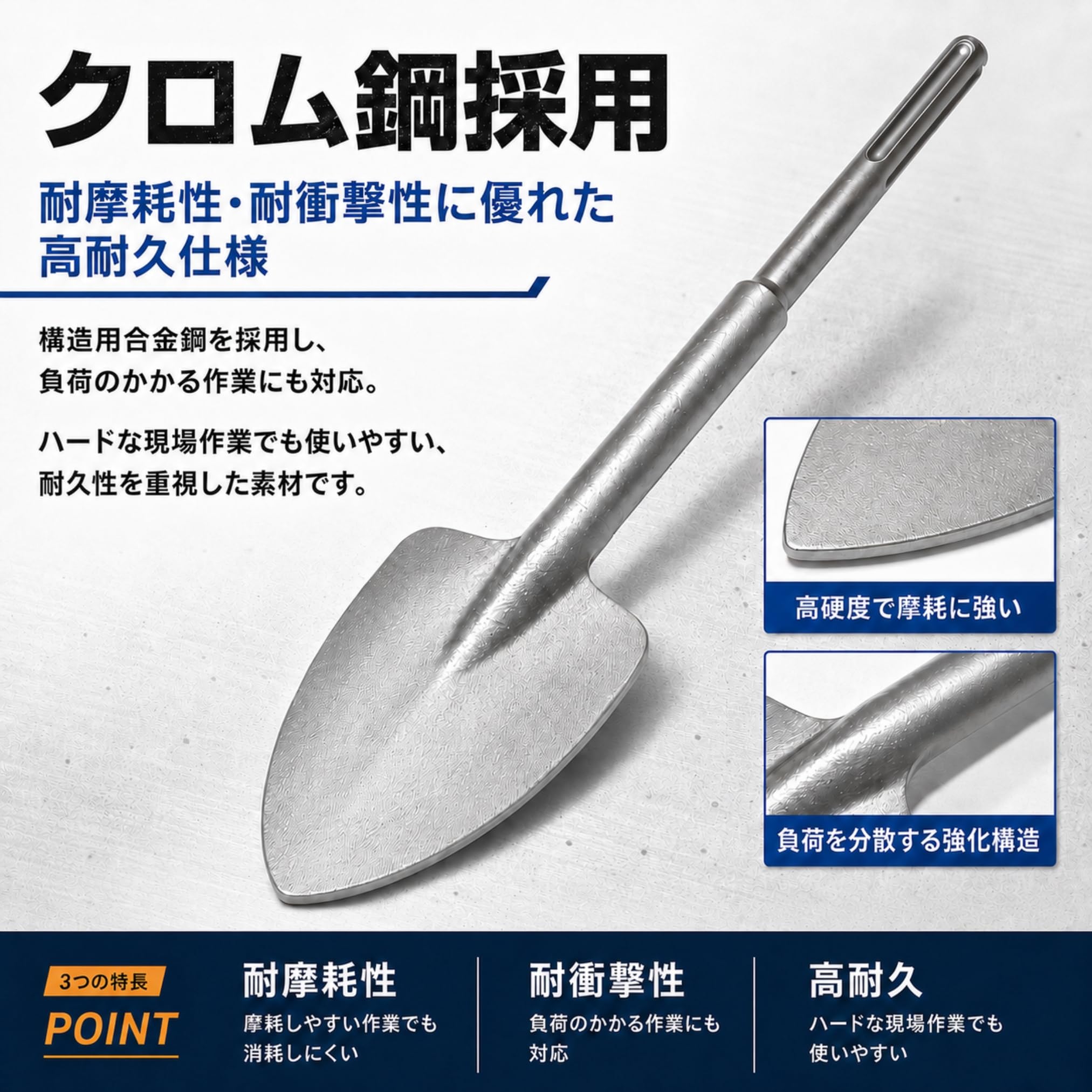 Amazon.co.jp: KERAGA 電動ハンマー用スコップ ハンマードリル SDS-max