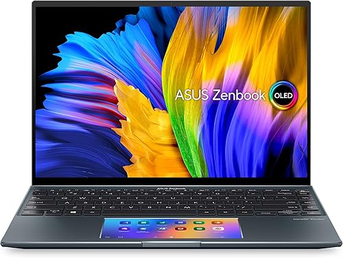 ASUS ZenBook 14X OLED Laptop, 14” 2.8K 16:10 Touch Display, Intel Core i7-1260P CPU, NVIDIA GeForce RTX 2050, 16GB RAM, 1TB SSD, Windows 11 Home,