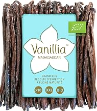 Vanillia - 5 Baccelli di Vaniglia Bourbon del Madagascar XL (16-18cm) - Qualità Grand Cru Gourmet - Sacchetto Salva-Freschezza Richiudibile
